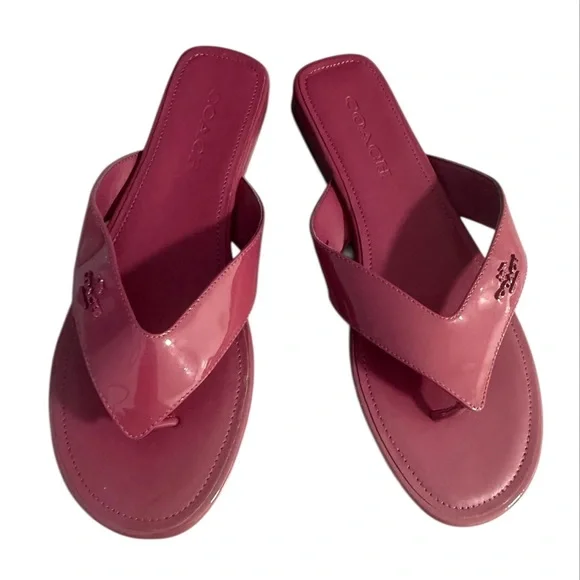 COACH FLAT SANDALS 9.5 - Picture 3 of 11